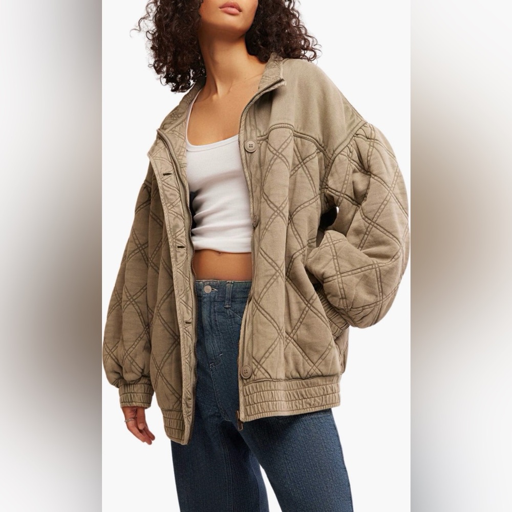 NWT: Free People Juno Quilted Cotton Jacket